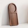 Wooden Serving Tray Cashew Nut Shape Tea Service Tray Artistic Craftsmanship Snacks Desserts Breakfast Dinner Transport Tray