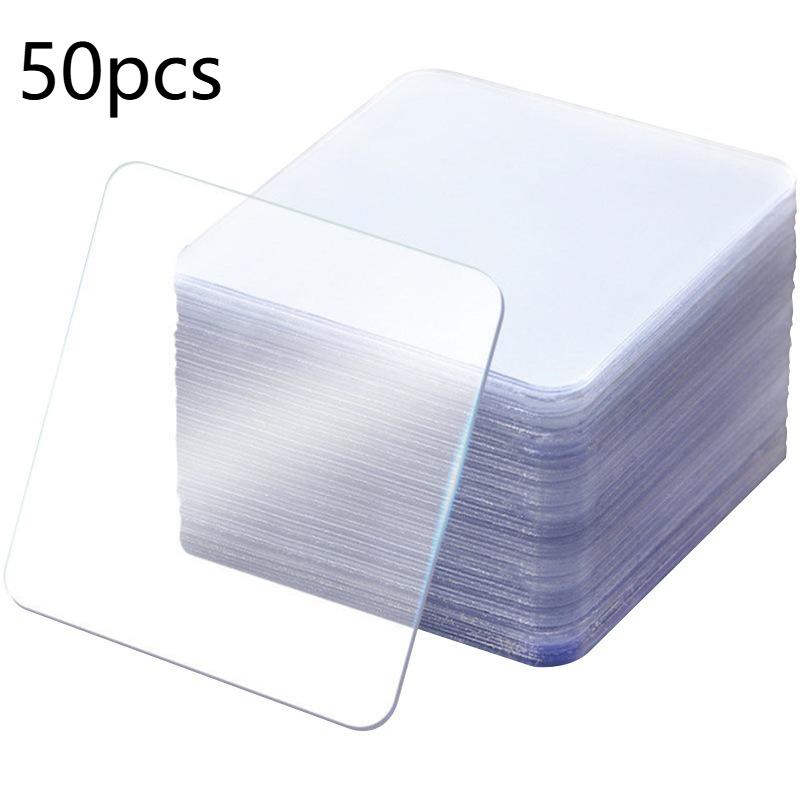 50/100pcs Super Strong Double-Sided Tape, Transparent No Drilling or Nails Needed, Suitable for Plastic, Glass, Metal, Stone