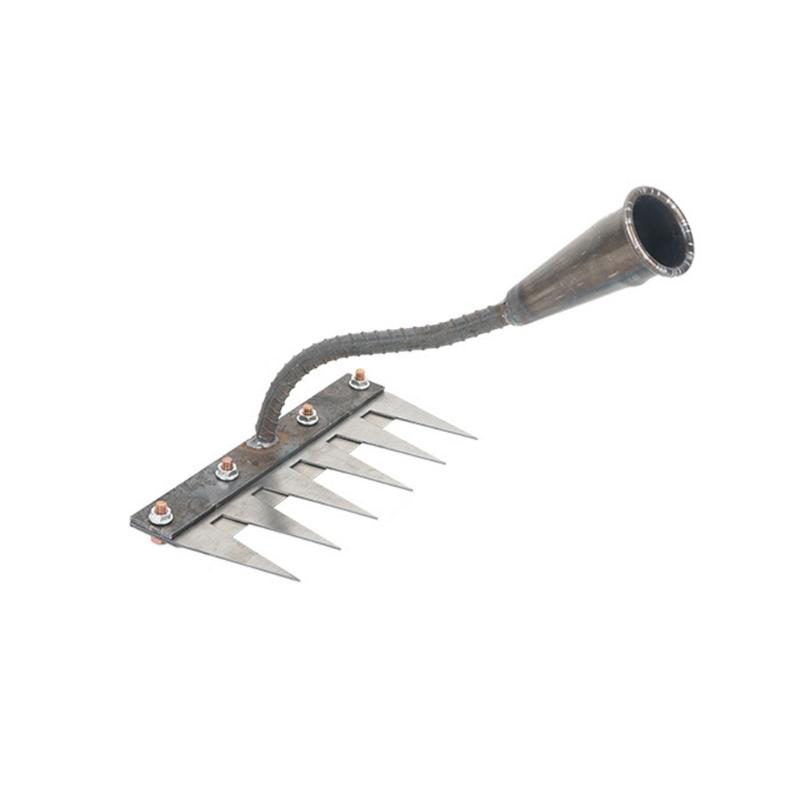 Durable 5 Tines Weeding Rakes Ergonomic Handle Rakes for Home Gardeners and Small Farm Owners, Easy to Store and Carry