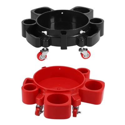 5 Gallon Professional Detailing Bucket Dollies Wash Bucket Dollies Detailing Wash Bucket 360 Degree Rotating Wheel Caste