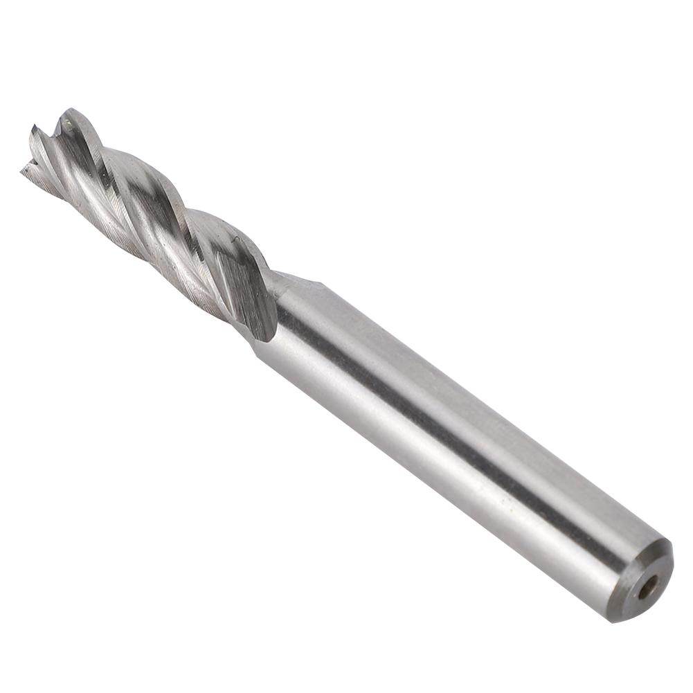 End Mill 4 Flutes FlatBottom Super Hard Steel Full Ground Central Vertical Cutter 7mm