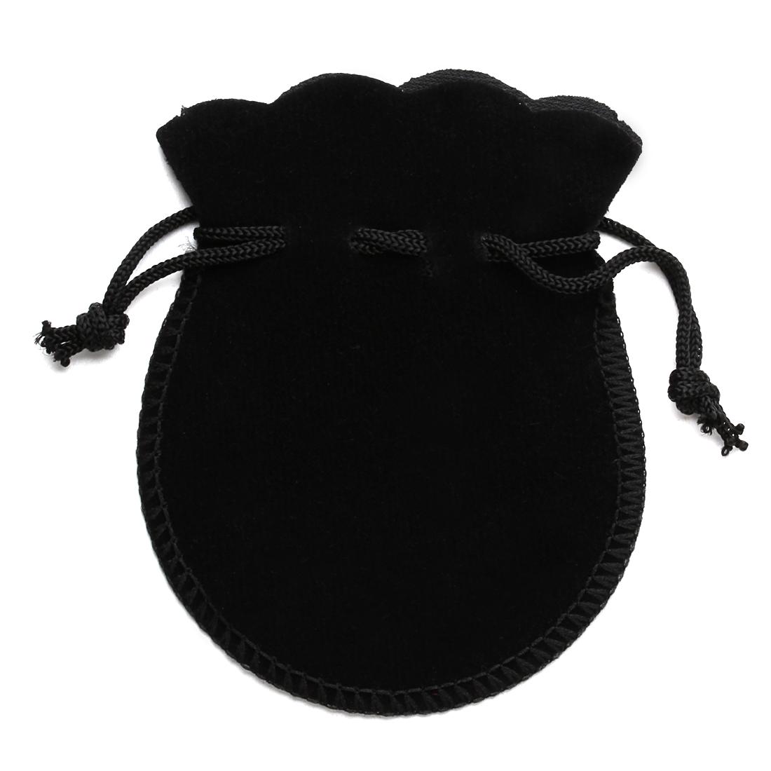 

10pcs/lot Velvet Drawstring Bags Colorful Gourd Shaped Jewelry Beads Portable Storage Bags For DIY Wedding Gifts Packing Pouches 7x9cm чёрный