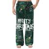 Men's Flannel Pocket Casual Pants, Printed Pocket Casual Pants, Home Sleeping Pants