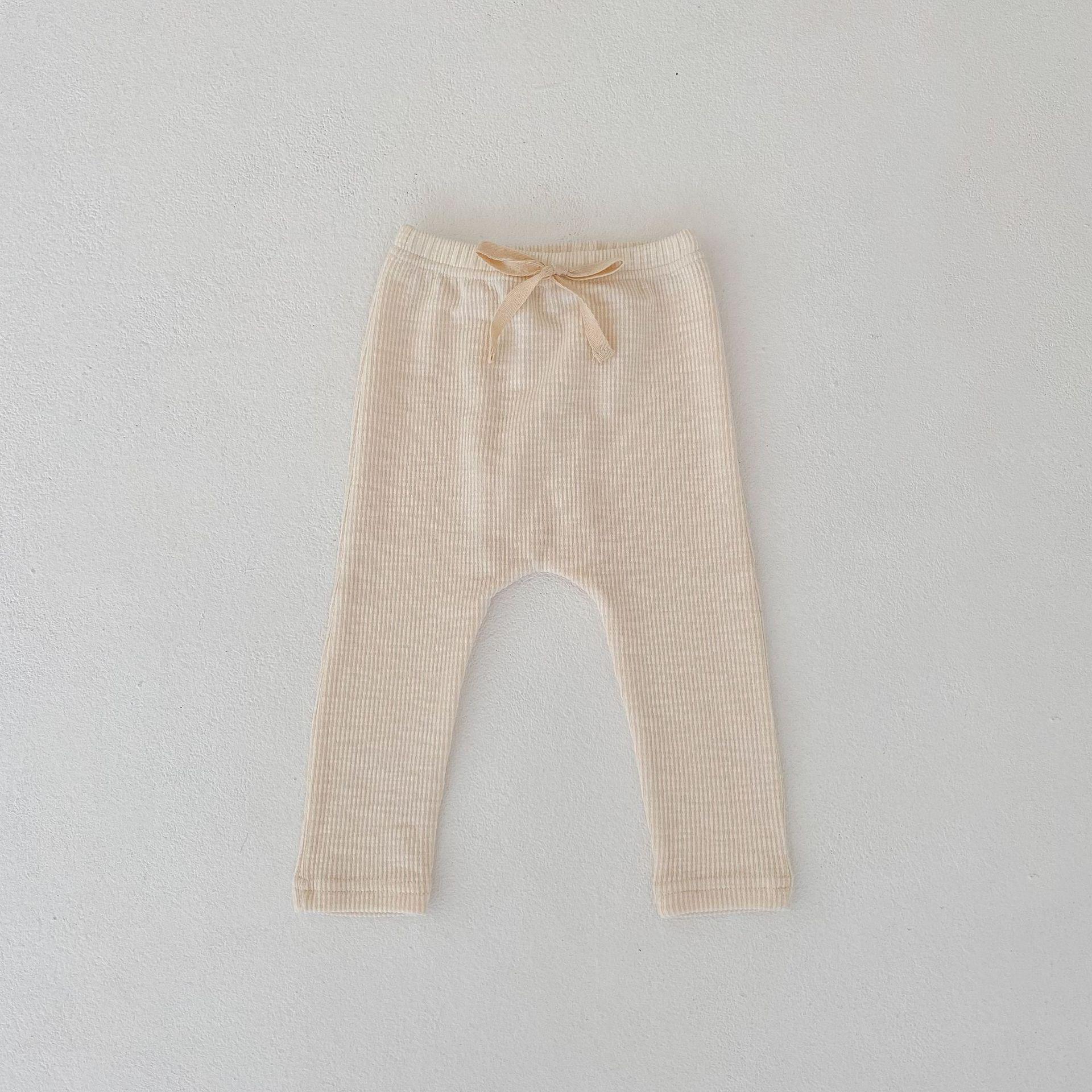 

Осень 2024 года, новые модные хлопковые брюки унисекс для младенцев и малышей 66 cm абрикосовый