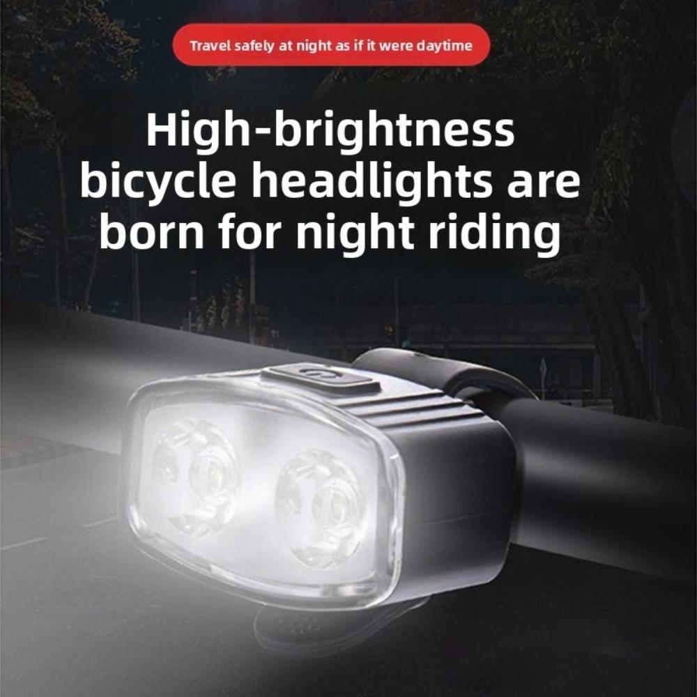 Easy To Install Bicycle Light USB Rechargeable Cycling Lamp New LED Bike Light Night Riding