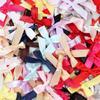 50pcs 4*3.5cm Colorful Ribbon Bows Small Size Polyester Handmade Bowknot For DIY Wedding Christmas Party Gift Bouquet Decoration