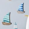 Retro Wooden Sailboat Wall Ornaments Hawaiian Style Ocean Sailboat Decor  Tropical Cafe Bar