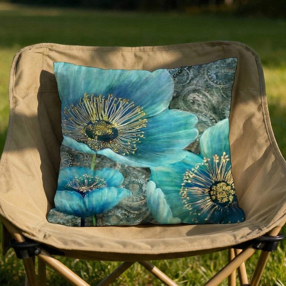 Oil Painting Floral Elegant Cushion Cover Soft Reversible  Durable Pillow Cover  MultiScene Use for Home  Car Daily Comfort