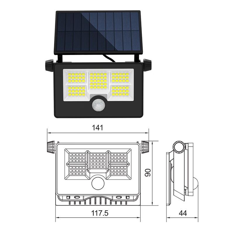 

Nufeng Solar Motion Sensor Foldable Wall Floodlight