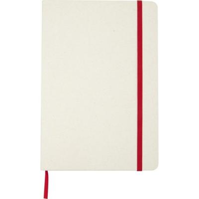Notizbuch im A5-Format mit Hardcover aus Recyclingmaterial