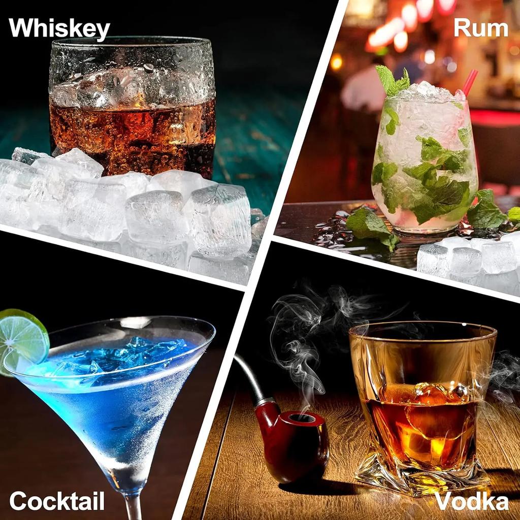 1/2/3/5Pcs Large Capacity Ice Tray Silicone Molds Honeycomb Ice Cube Molds For Chilled Drinks Whiskey Cocktails Food