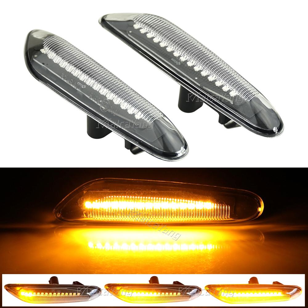 Für BMW X3 E83 X1 E84 X5 X53 E60 E61 E46 E81 E82 E90 E92 E87 E88 Sequentiell blinkende LED Blinker Seitenmarkierungsleuchte