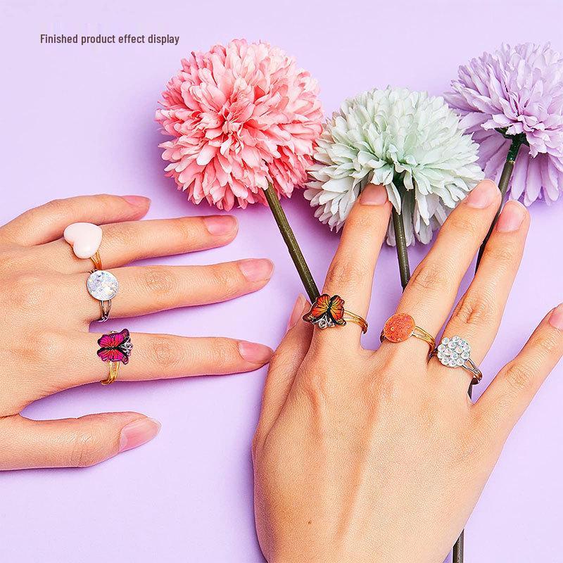 Adjustable Open Base Metal Ring Band - DIY Jewelry Accessory