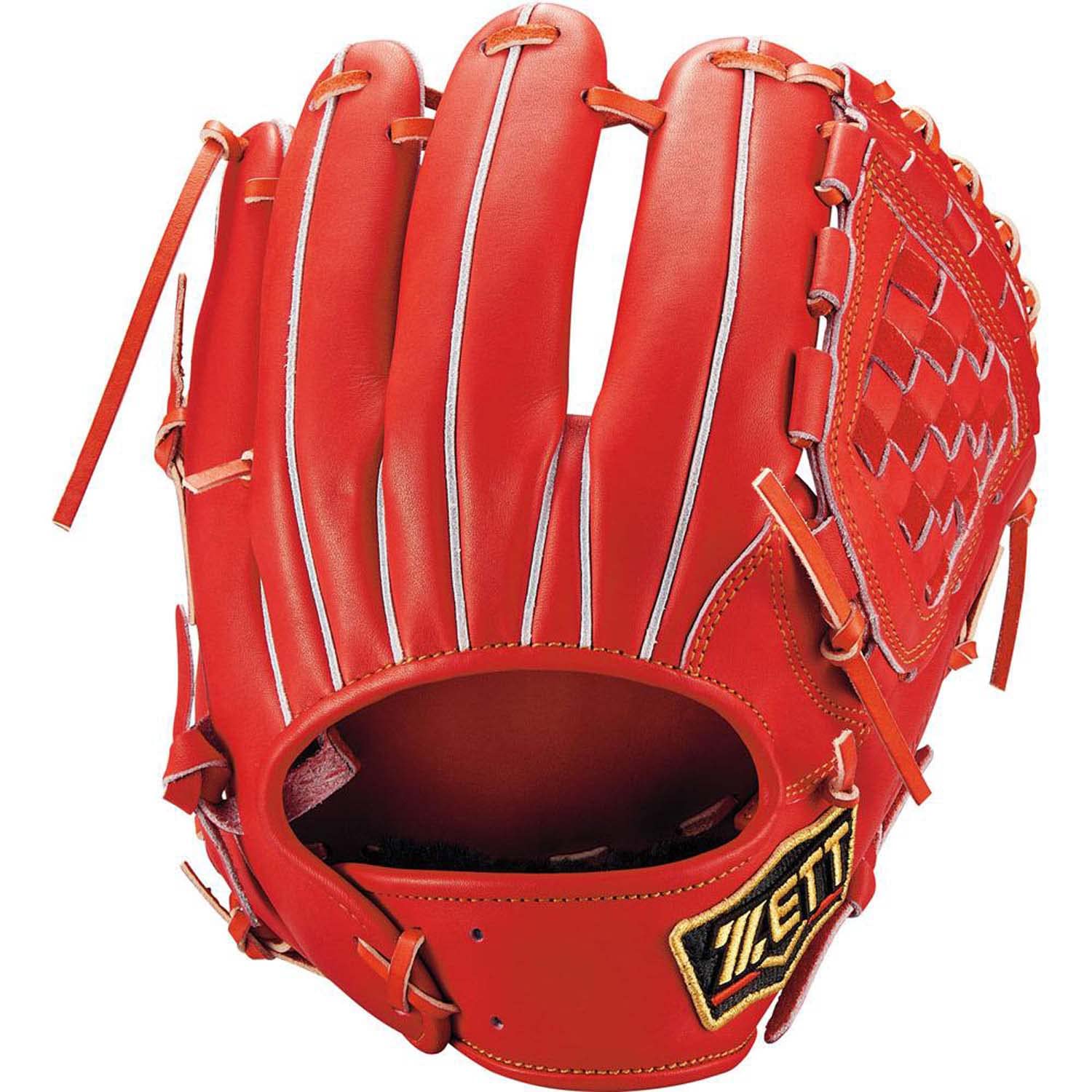 

Бейсбольная перчатка ZETT Pro Status Sosuke Genda для второго и размера, темно-оранжевая, BRGB30250, для правши, шорт-стоп, 4, (5800),