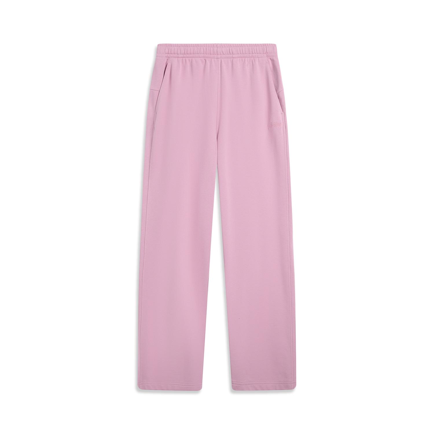 

Li-Ning Удобные вязаные спортивные штаны с вышивкой логотипа бренда Женские брюки AKLVC16-9 XS