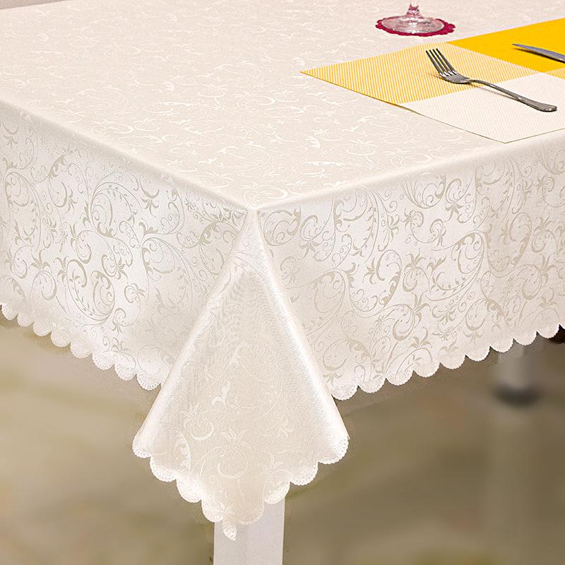 European-Style Rectangular Waterproof, Oil-Proof & Washable Coffee Tablecloth (Oval & Rectangular Options Available)