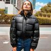 Women's European and American-Style Warm-Keeping Cotton Clothing Leather Coat