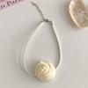 French Vintage Rose Necklace Stylish Lace-Up Temperament Sweet Necklace Suitable For Women To Wear Dating