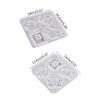 Geometry Flower Ornament Mold DIY Keychain Pendant Jewelry for Keychain Decor