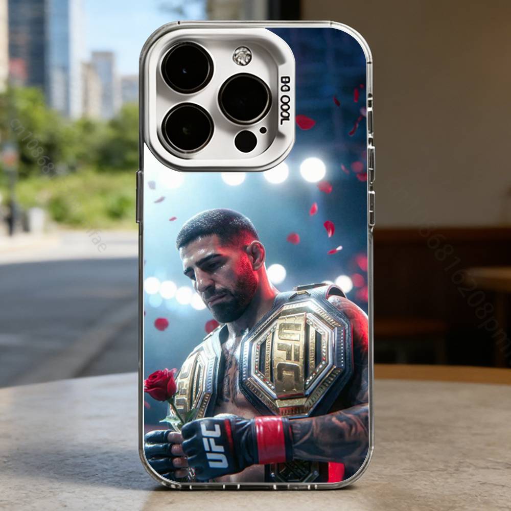 I-Ilia Champion T-Topuria Hard Phone Case for IPhone 17 16 15 14 13 12 11 Pro Max Plus16E X XR XS Max Shockproof Full Cover