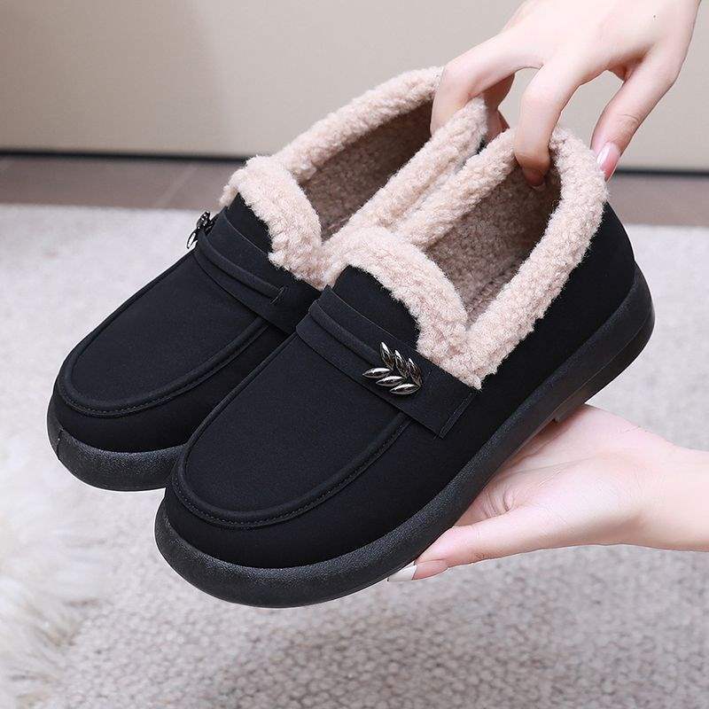 Cotton shoes women's Korean version Doudou shoes short snow boots four seasons warm Mao Mao shoes soft sole non-slip