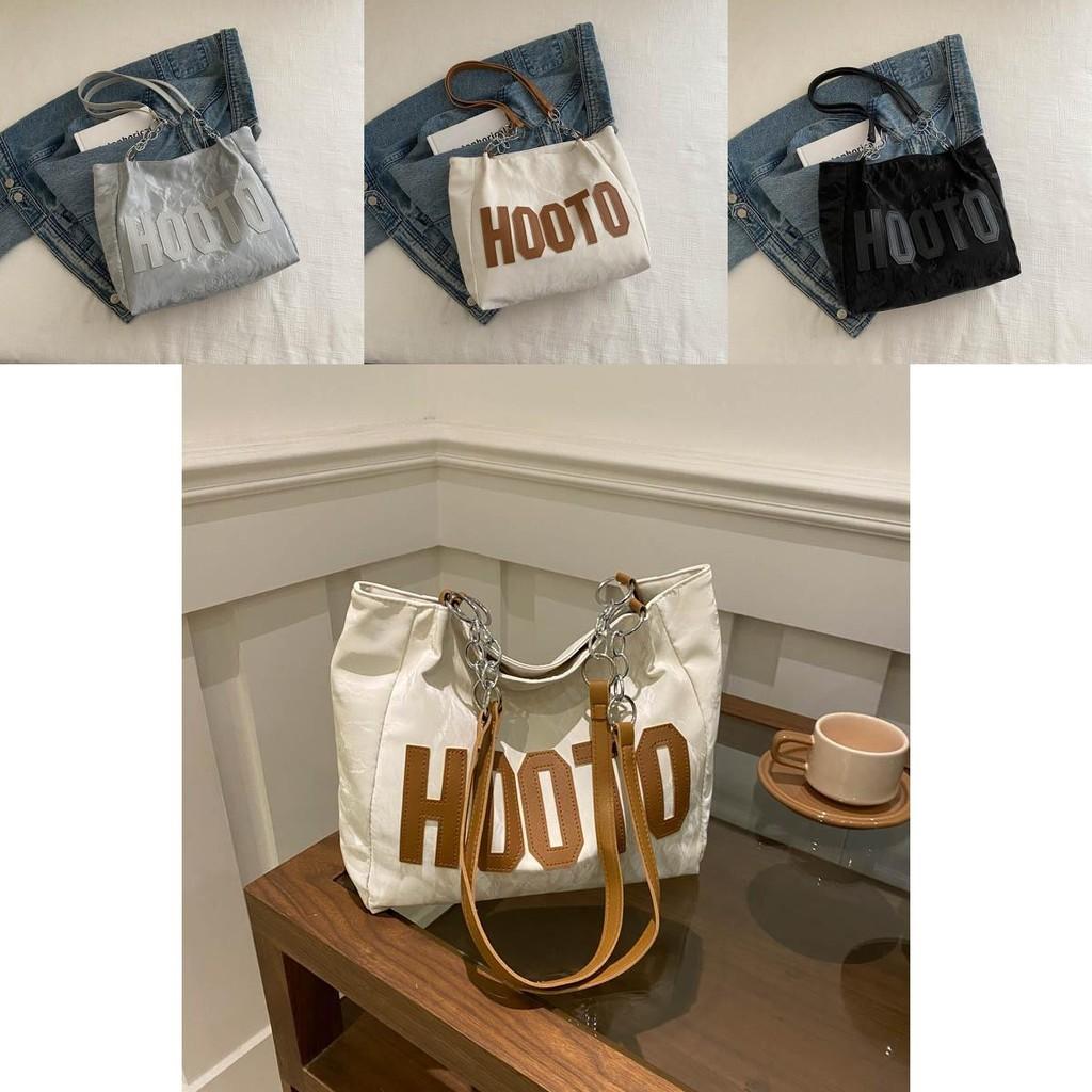 Vintage Stylish Minimalist Shoulder Bag Chic Tote For Everyday Casual Use In Black Silver And Cream