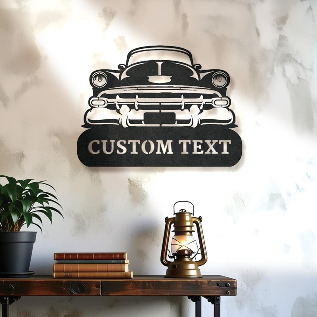 Custom Vintage Metal Sign Car Garage Wall Art