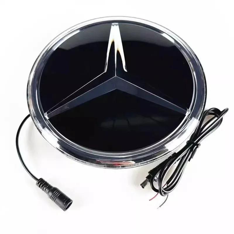 Autoaufkleber 2026 Neu Für Benz Auto Frontgrill Logo Licht 3D LED Abzeichen Für Mercedes Benz W213 E-Klasse Emblem Leuchtend Dekorativ