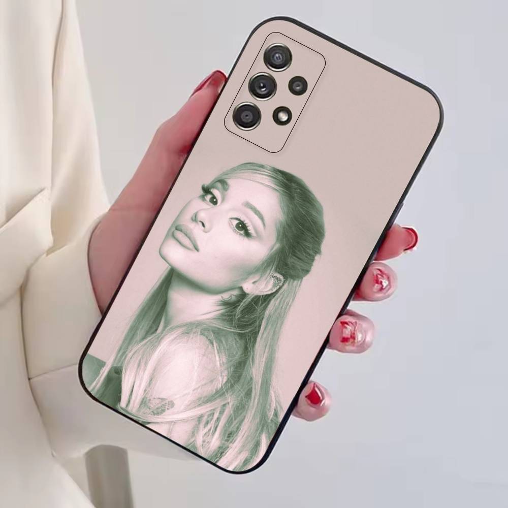 Singer A-Ariana Grande Phone Case For Samsung S25,S24,S21,S22,S23,S30,Ultra,S20,Plus,Fe,Soft Silicone Black Cover