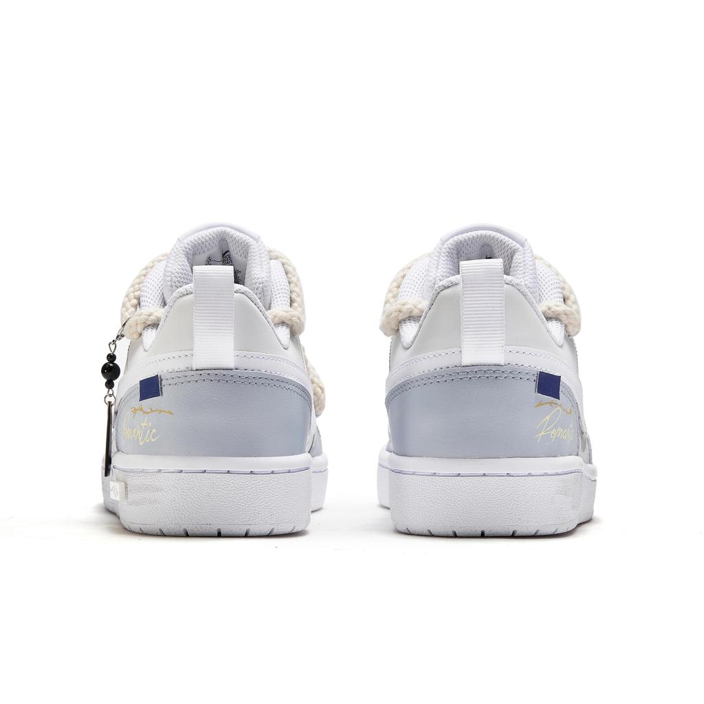 Nike Court Borough 2 Line Of Light And Shadow, Flower Isle Low top Skateboard Shoes GS White Blue BQ5448-100(Team177-)