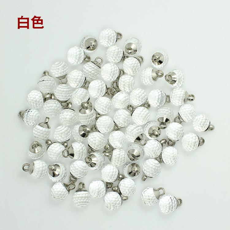 

Three Love, пуговица, сферическая стеклянная хрустальная бриллиантовая пуговица конфетного цвета для женщин, детская пуговица для свитера и рубашки 9 мм White One * See Details * Round