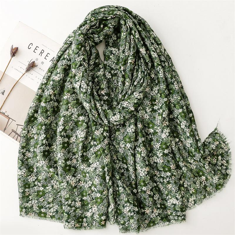 Winter Lurex Glitter Polka Floral Fringe Viscose Shawl Scarf Lady High Quality Print Soft Pashmina Stole Bufandas Muslim Hijab