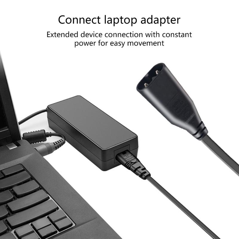 33cm Stecker auf Buchse C7 auf C8 Stromadapterkabel IEC320 C7 2-polig auf IEC320 C8 2-polig Umwandlungskabelleitung