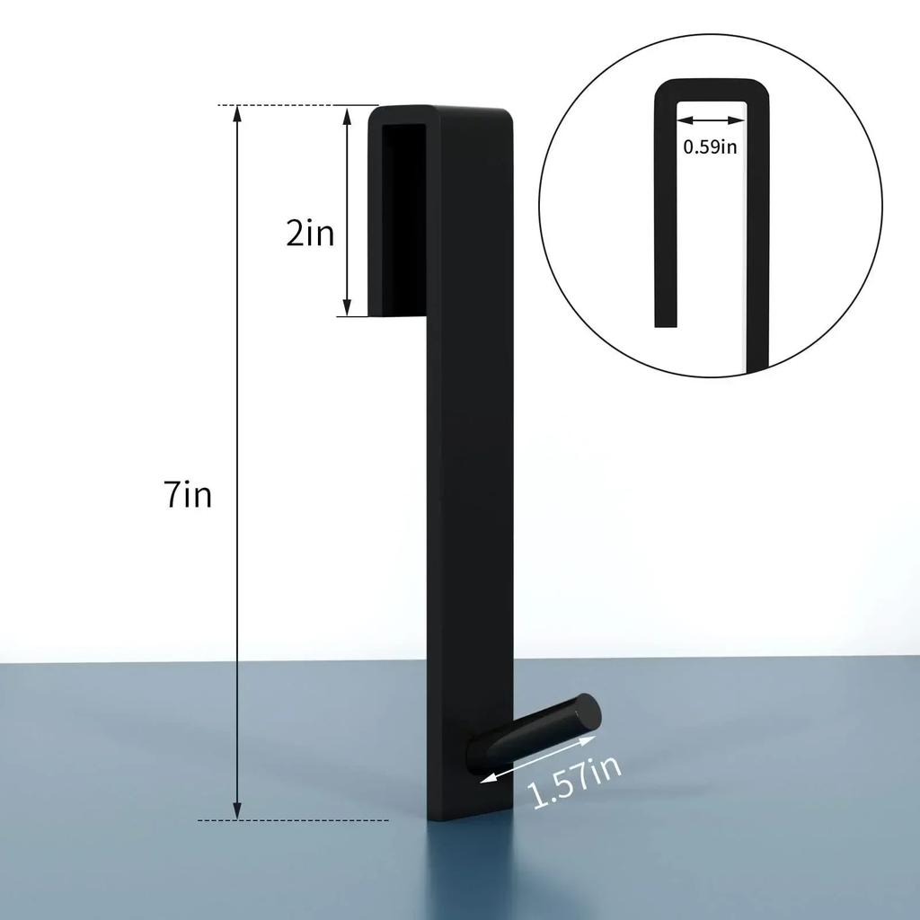 Akryl baderomsdusjdørkrok over glassdør Dusjhåndklestativ Stansefri badekåpehenger Gjennomsiktig håndklekroker