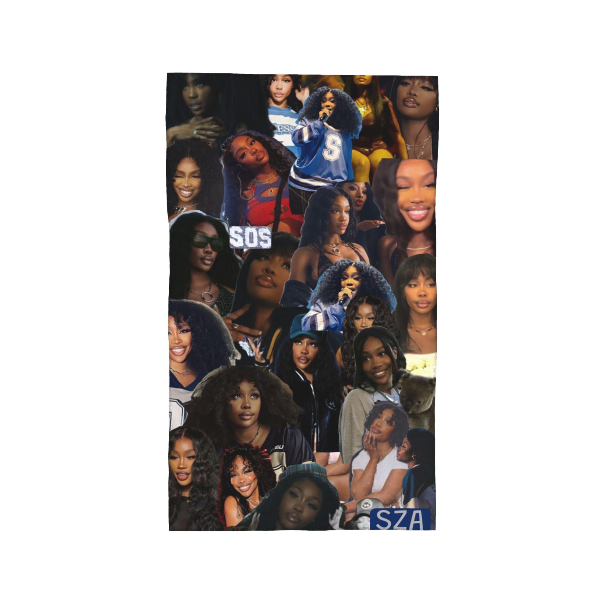 

SZA Song Singer Soft Face Towel Quick Dry Pool Bath Cotton Towels Breathable W40*H60(CM)