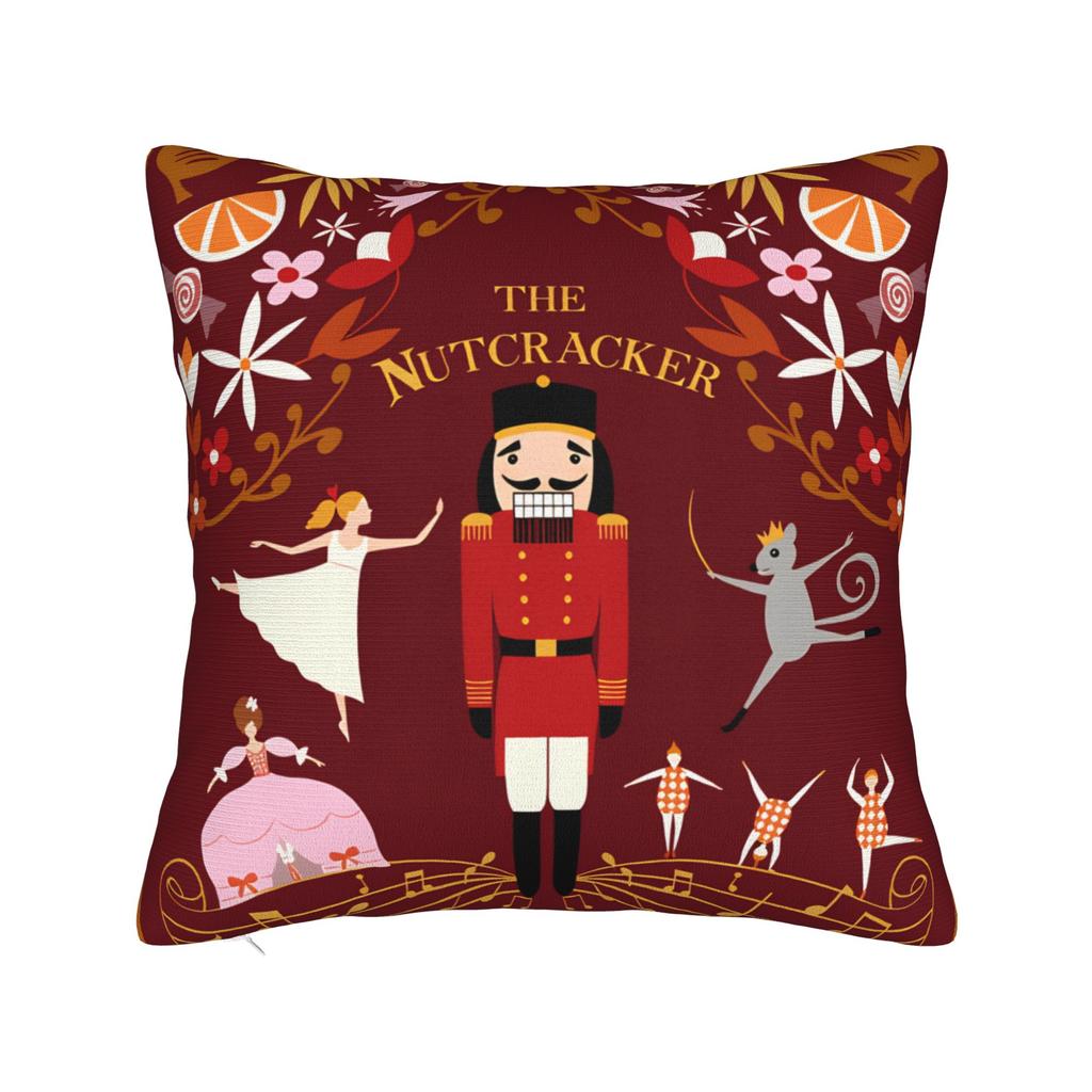 Christmas Nutcracker Pillow Case  Funny Pillow Cover Comfy Pillowcases For Sofa Car Home Decor