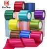 Factory 74MM Wide Single Face Polyester Satin Ribbon Roll 25 Yards Per Roll for Wrapping