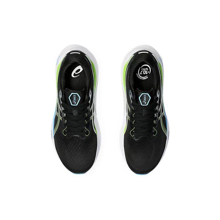 Asics Men's GEL-KAYANO 30 Running Shoes Black Electric Lime 1011B548-005