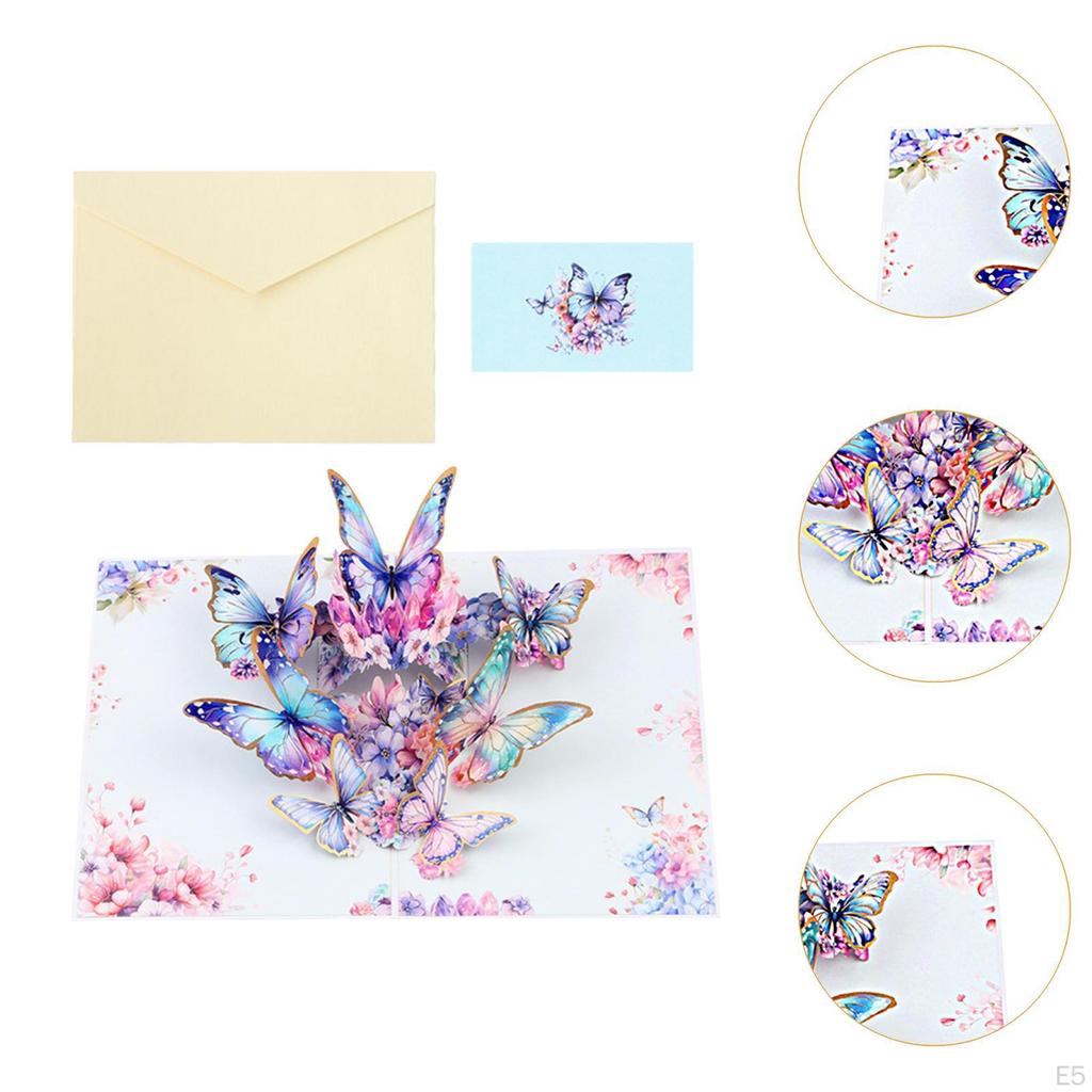 3D Floral Card for Mother's Day with Paper Sculpture And Writable Space Friends