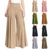 Pantalones Casuales de Moda para Mujer Talla Grande Corte Holgado Cintura Alta Pierna Recta Pierna Ancha Ligeros