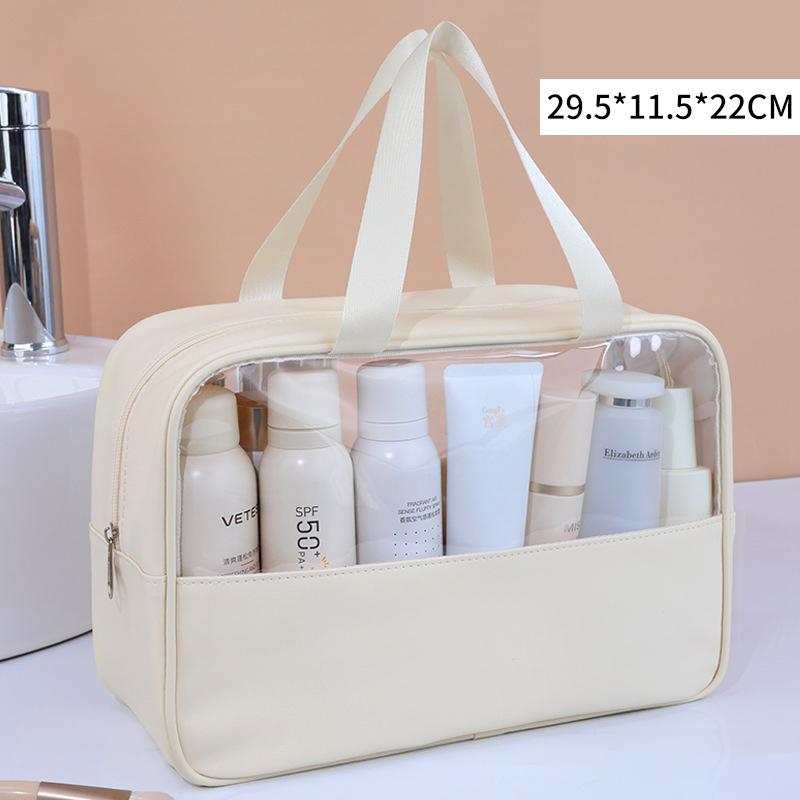 Portable Travel Cosmetic Bag Women Transparent Makeup Bags Large Capacity Bath Wash Bag Multifunction Waterproof Storage Case