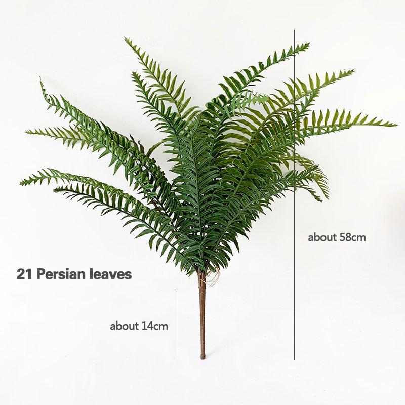 

Large Boston Fern Bunch Fake Green Plant Artificial Fern Persian Leaves Bundles for Home Garden Decoration DIY Plant Landscaping