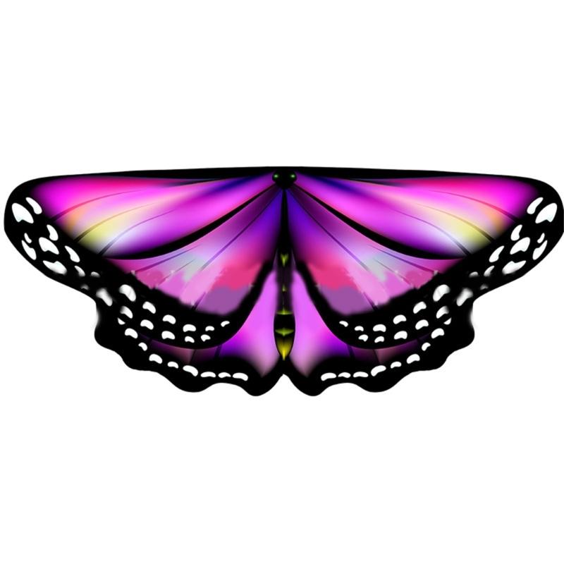 Boys Girls Shawl Butterfly Wing Dancing Party Photo Fairy Cosplay Accessory Christmas Halloween Dress up Cape Coverups