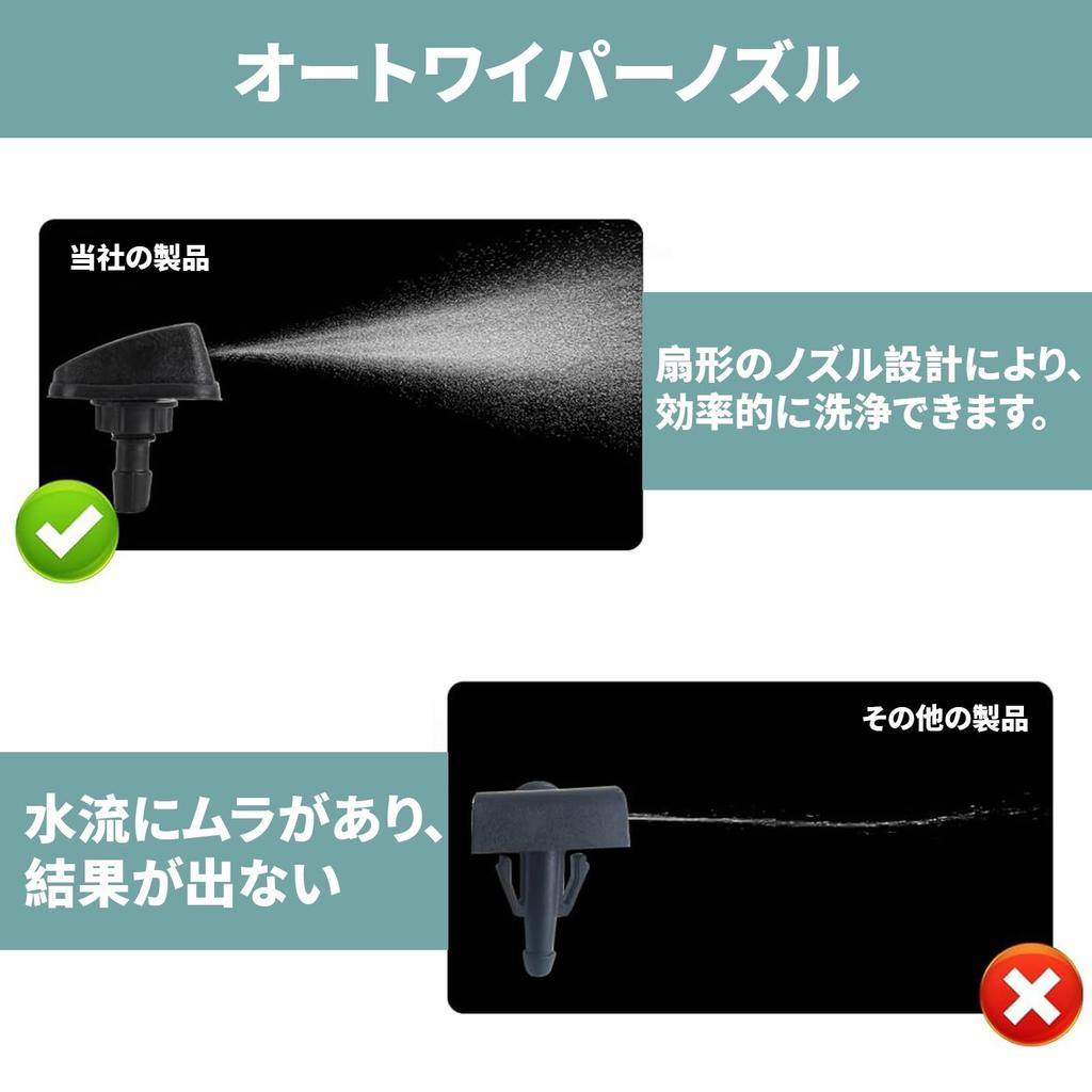 DEVENTORZ Car Wiper Nozzle, Washer Nozzle, 4 Pieces, Car Windshield Wiper Nozzle, Universal Washer