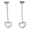 Used TIFFANY&Co. Pierce Heart Link Drop Swing Silver925 3.9g Silver Shake