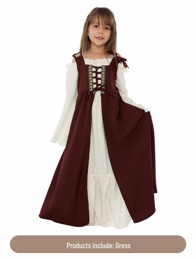 Children's Medieval Cosplay Costume for Halloween and Carnival
