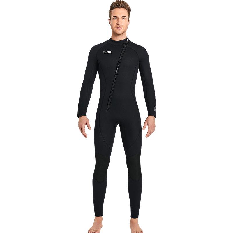 European & American 3MM Wetsuit: Unisex Long Sleeve Snorkeling & Surfing Suit for Cold-Proof Winter Swimming