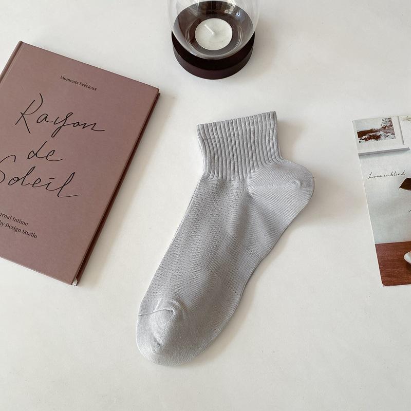 Solid Color High Elastic Bar Basic Versatile Casual Sports Socks Men'S Fashion Sports Men'S Socks