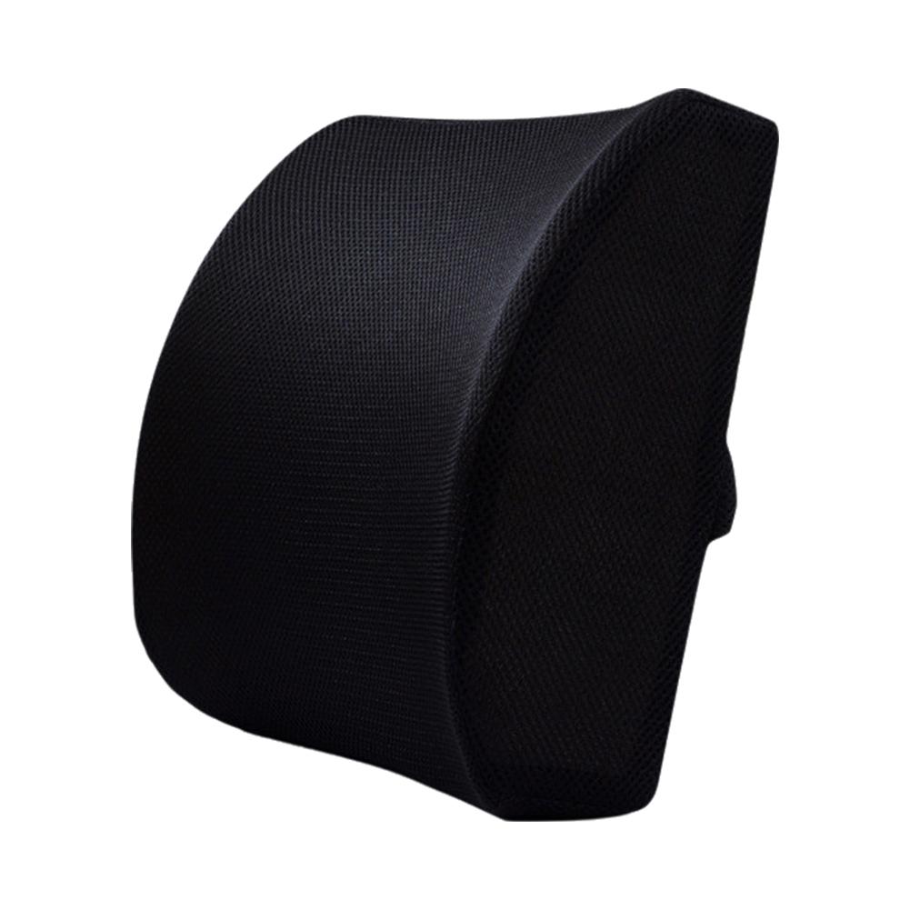 Car Lumbar Support Office Cushion Lumbar Cushion Slow Rebound Chair EAFC 1Pc Soft Memory Foam Car Seat Winter Pillows Lumbar