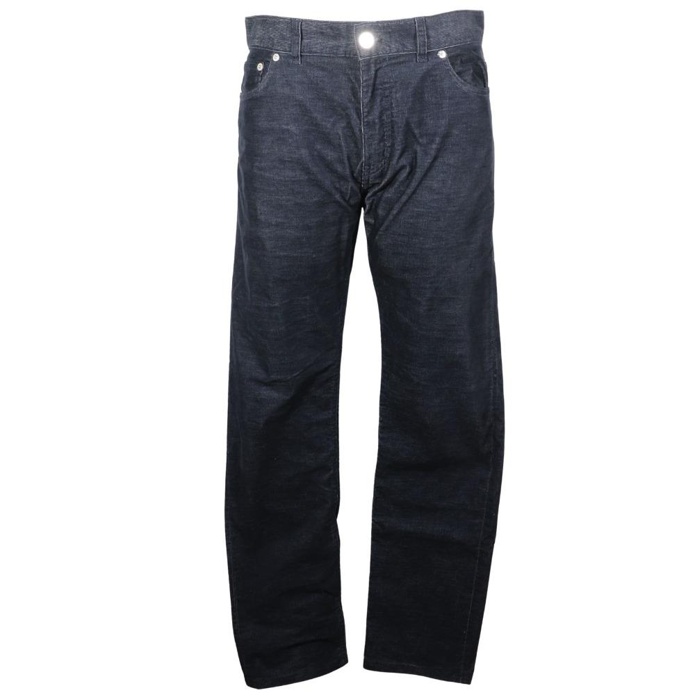 

LOUIS VUITTON Circle LV Pants Corduroy dark blue cotton/polyester mens Used